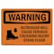 Signmission OSHA Sign, Outrigger Cause Crushing Injury, 18in X 12in Rigid Plastic, 12" W, 18" L, Landscape OS-WS-P-1218-L-12737 - alternate 1